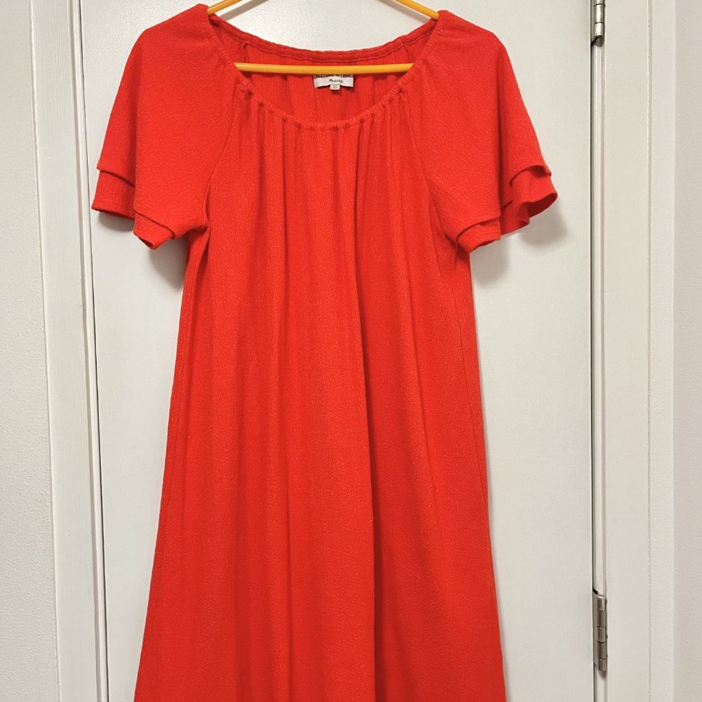 TeXTURE & THREAD Madewell Dress in Red
